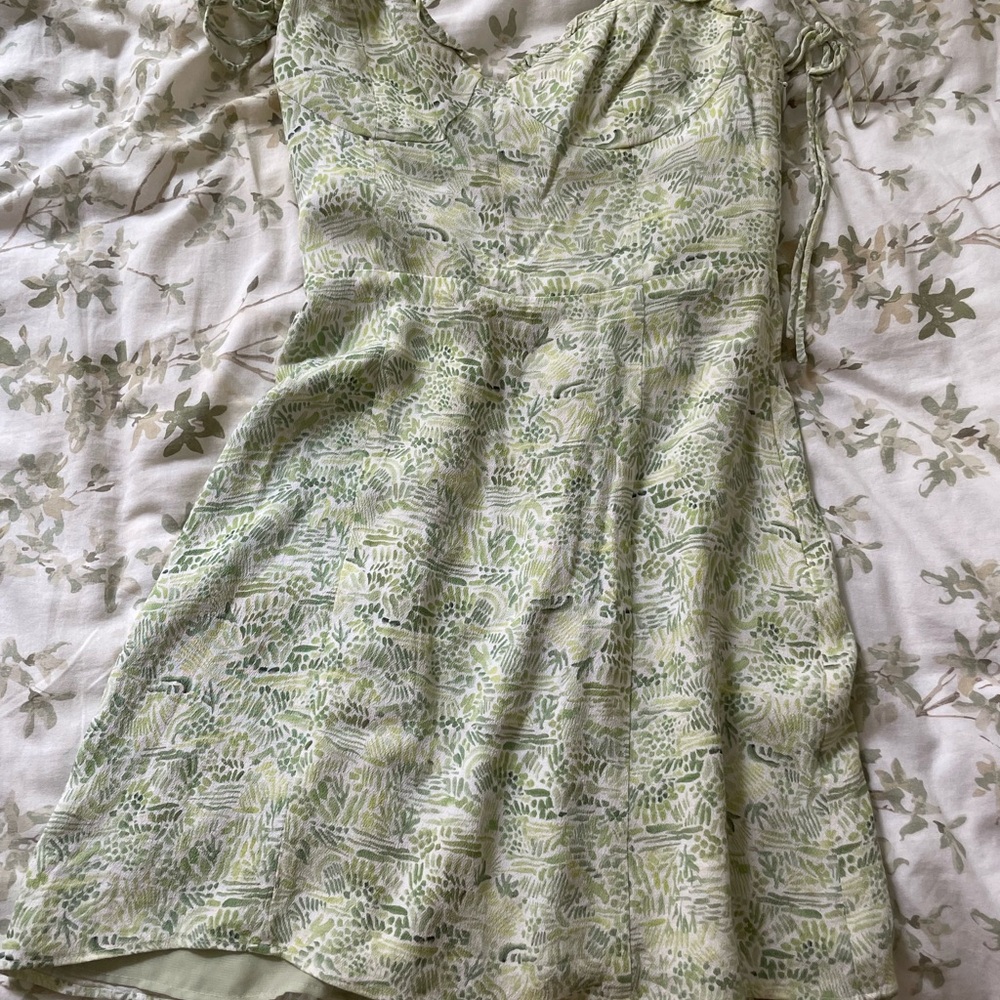 Wilfred Light Green Textured Dress